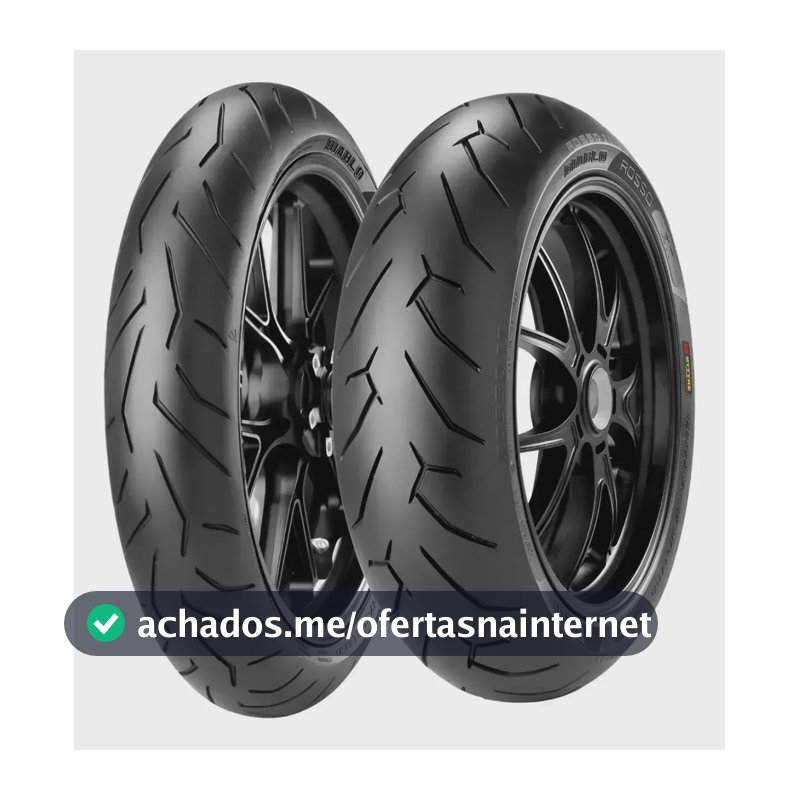 Par Pneu Moto 100 80 17 + 130 70 17 Diablo Rosso 2 Pirelli