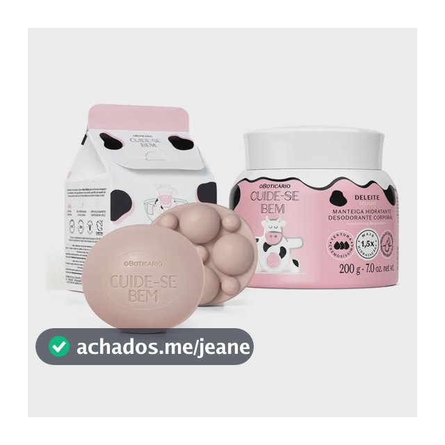 Combo Cuide-se Bem Deleite: Manteiga Corporal 200g +sabonete