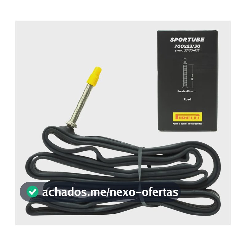Câmara De Ar Road Bike Speed Pirelli Sportube 700 X 23a30mm Presta Preto