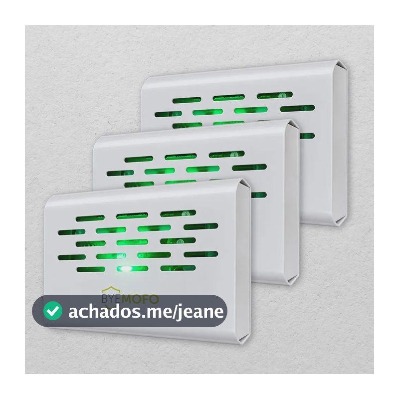 3 Aparelho Elétrico Anti Mofo Fungo Ácaros ByeMofo Legon Cor Branca