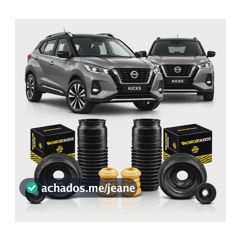 Kit Coxim Batente Dianteiro Kicks 2016 A 2024 Original Axios