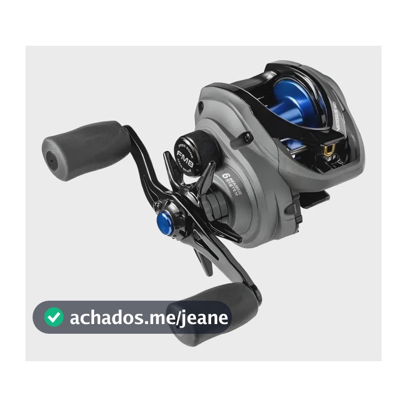 Carretilha Pesca Marine Versus Sw6000 Gts 8.1:1 Drag 6kg Cinza-escuro Direito