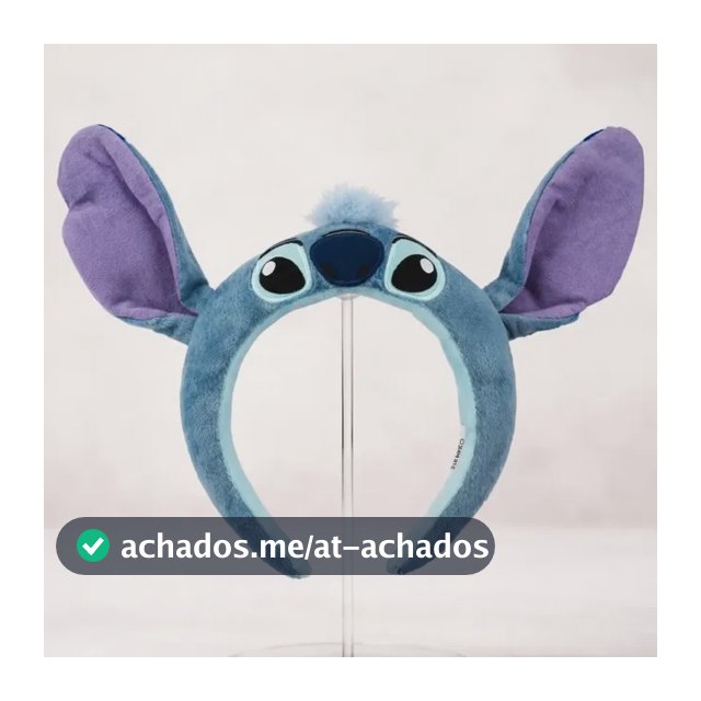 Tiara Stitch Pelucia Arco Arquinho Cabelo Fofinha Original Stitch Fofinha