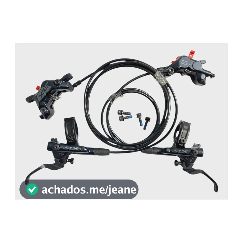 Par Freio Hidráulico Shimano Slx Bl-m7100 Br-m7120 4 Pistão