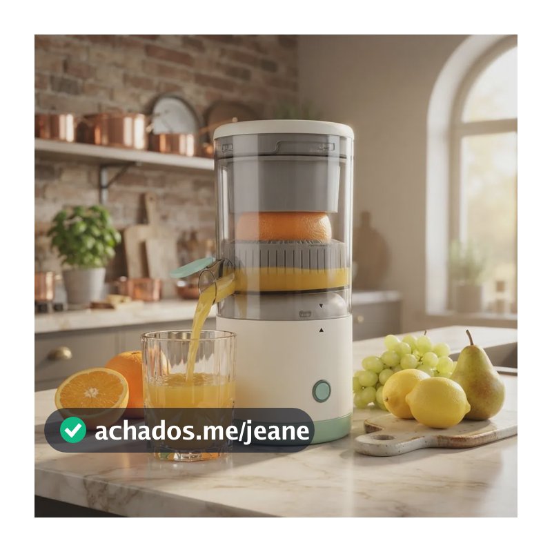 Espremedor Elétrico P/ Sucos E Vitaminas Portátil Bivolt