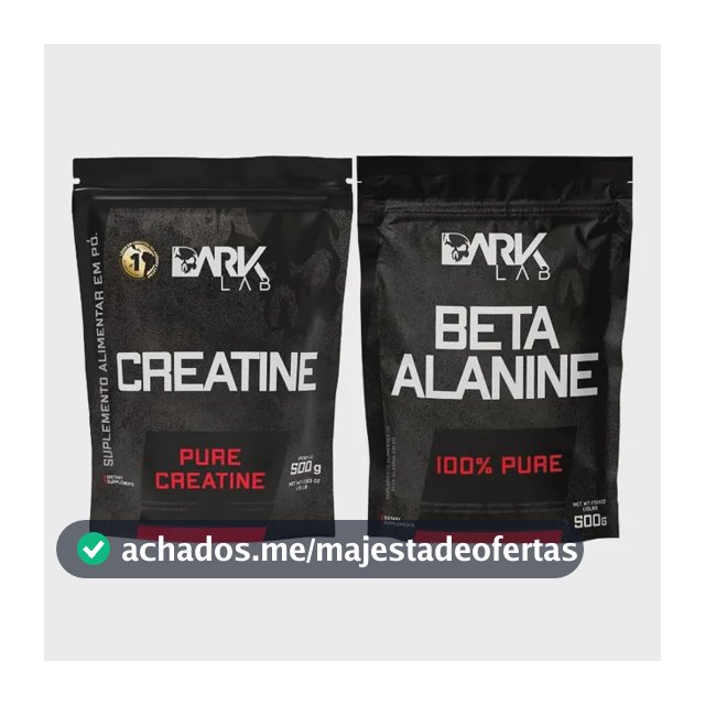 Creatina Pura Sem Sabor 500g + Beta Alanina 100% Pure 500g Dark Lab
