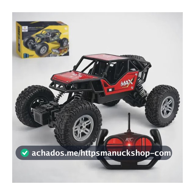 Carrinho Controle Remoto Recarregavel Rally Binquedo Jipe Max Carro Bateria Off Road Big Foot Estilo 4x4 Infantil Trilha LoveLaland