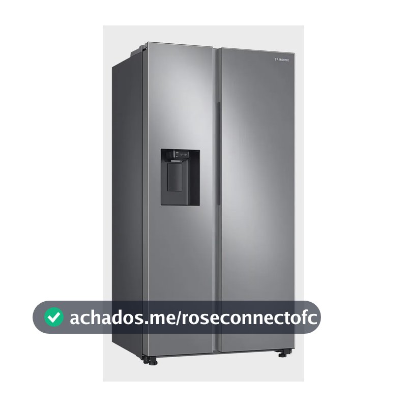 Side by Side com Dispenser Samsung RS60T Inox 628L 220V