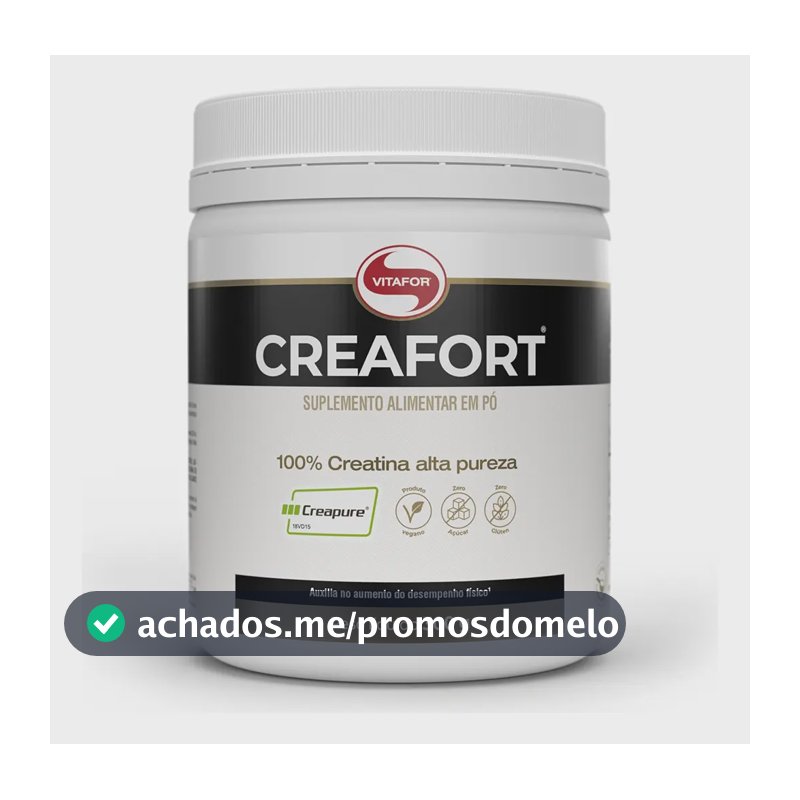 Creatina Monohidratada Creafort Sem Sabor 300g Vitafor Sem Sabor