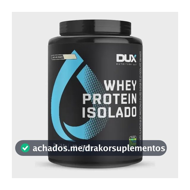 Whey Protein Dux Isolado 900g Pote - Chocolate Branco Chocolate Branco