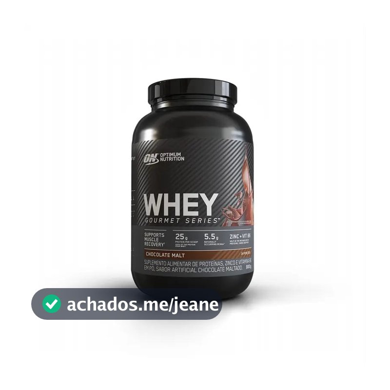 Proteínas, Zinco e Vitamina B6 Optimum Nutrition Whey Gourmet Series em pó sabor Chocolate x 900g