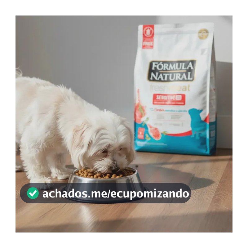 Fórmula Natural Fresh Meat Sensitive Cães Adultos Mini e Pequeno Portes Sabor Cordeiro 2,5kg