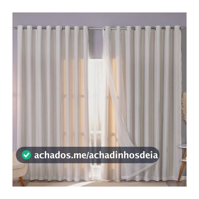 Cortina Blackout Com Voil 5m X 2,7m