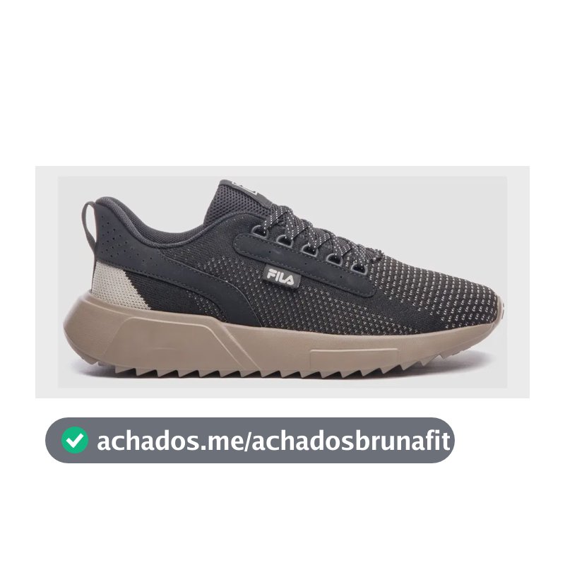 Tênis Masculino Freestyle Ii Fila Preto/bege/oliva Liso 39 Br