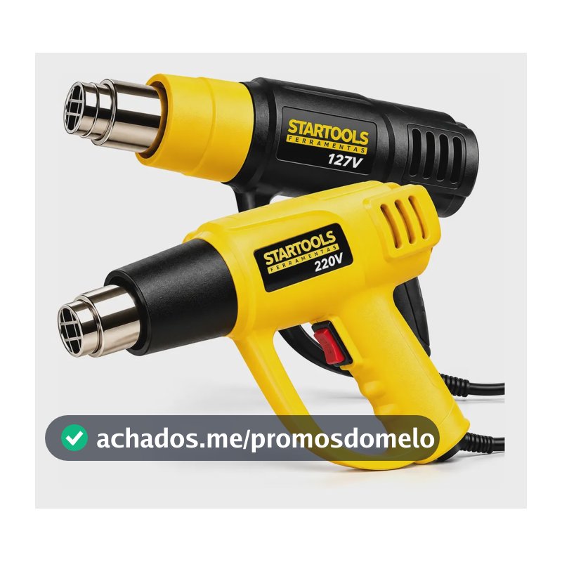 Soprador Térmico Elétrico Profissional 2000w Turbo Portatil Amarelo 220v