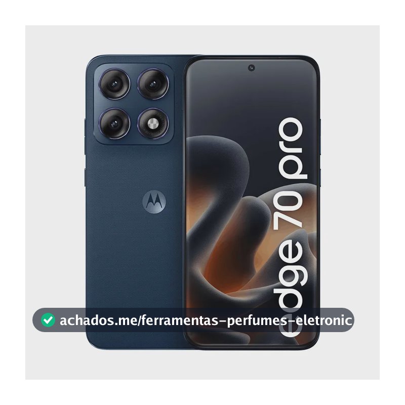 Smartphone Motorola Edge 70 Pro 5g - 256gb 12gb Ram+12gb Ram Boost, 4 Câmeras De 50mp, Tela 1.5k Extreme Amoled 144hz, Bateria 6500 Mah, Ip68/ip69 - Azul Escuro