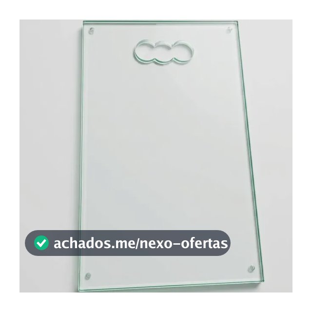 Tabua Vidro Temperado Corte Alimento Carne Churrasco 30x20