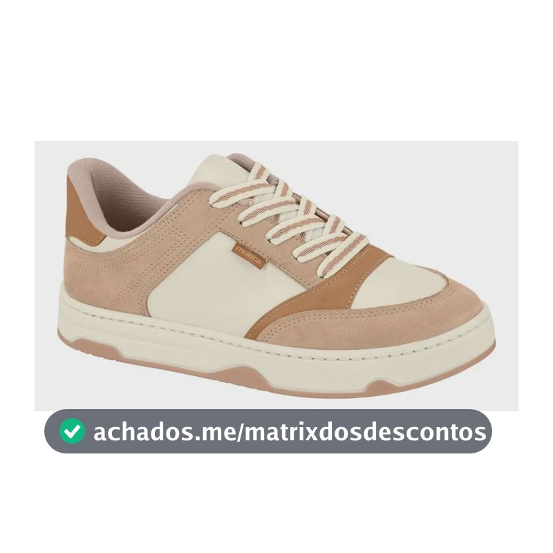 Tênis Sapato Feminino Moleca Urban Soft Confortável Estilo Nude 36
