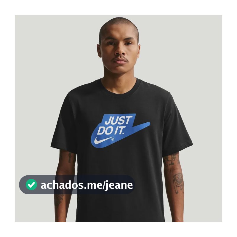 Camiseta Nike Sportswear Jdi Masculina Preto/azul G