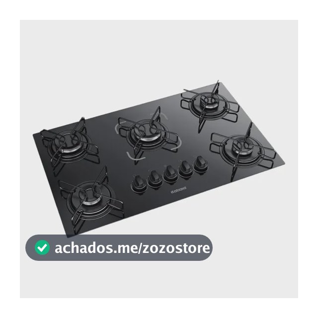 Cooktop Fogão Itatiaia Essencial 5 Bocas Bivolt Preto Preto 127/220v