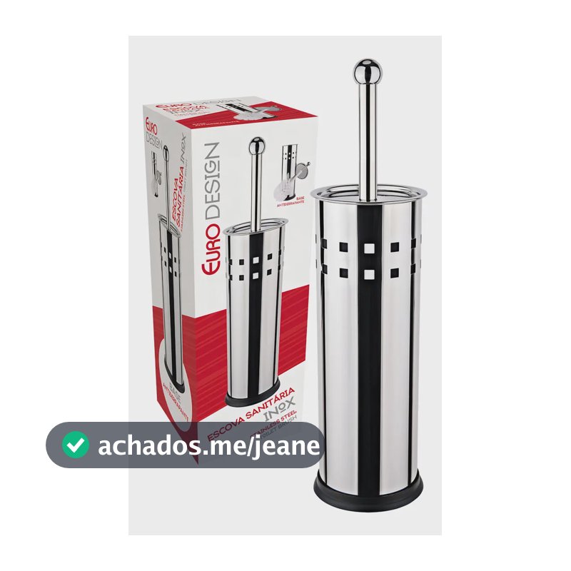 Escova De Limpar Vaso Sanitário Privada Banheiro Aço Inox