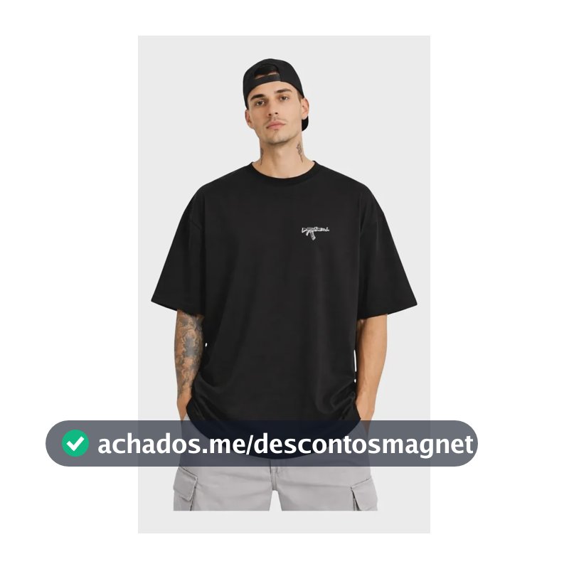 Camiseta Oversized Algodão Masculina Estampadas Estilosas Preto Ak47 G
