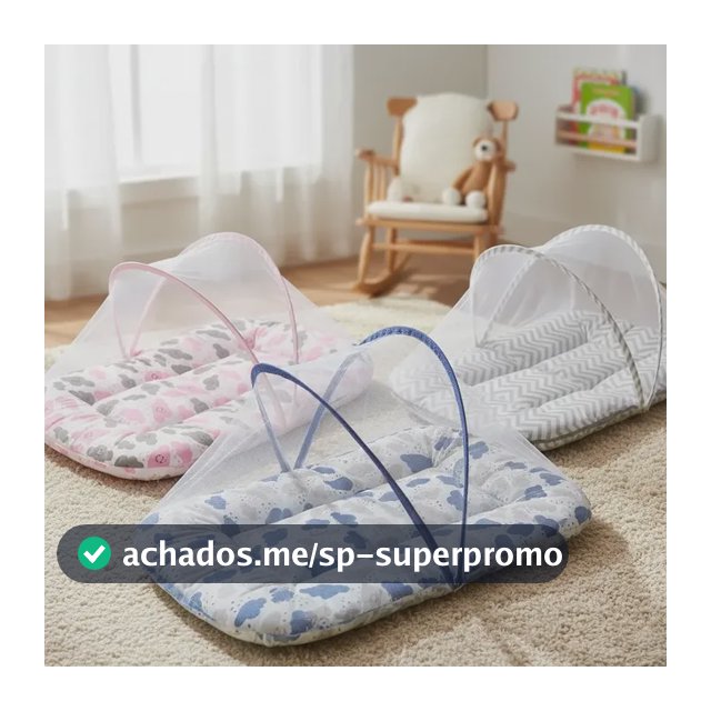 Berço Portátil Com Mosqueteiro Para Bebe Colchonete