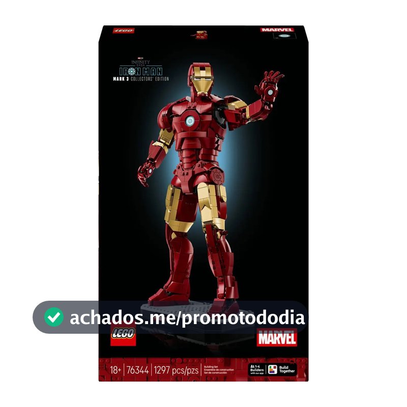 Lego Marvel Homem De Ferro Mark 3 Edição Colecionador 76344
