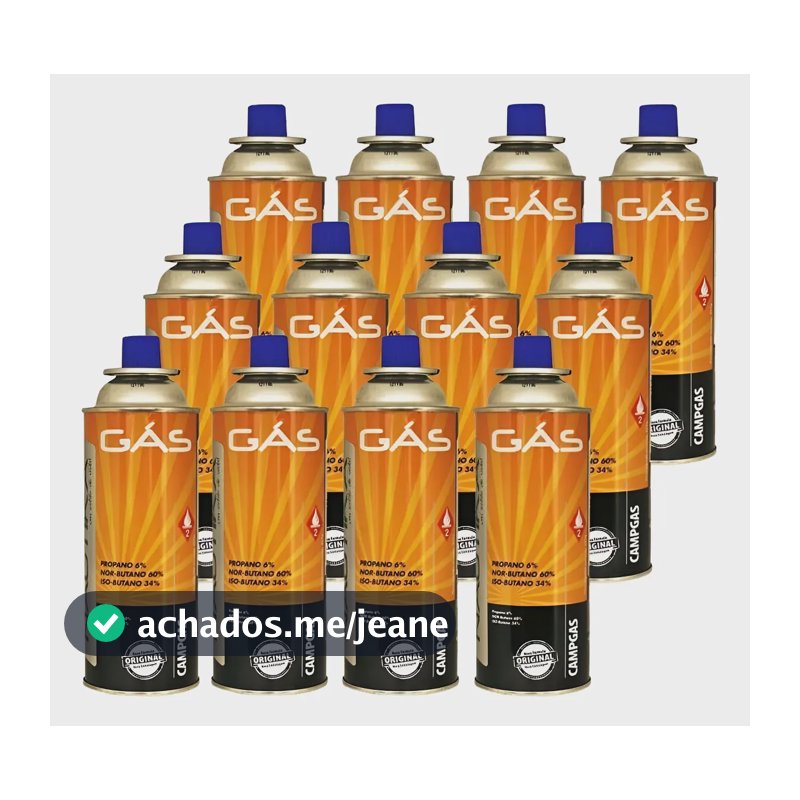 Kit Cartucho De Gás Campgas 12 Unidades - Nautika
