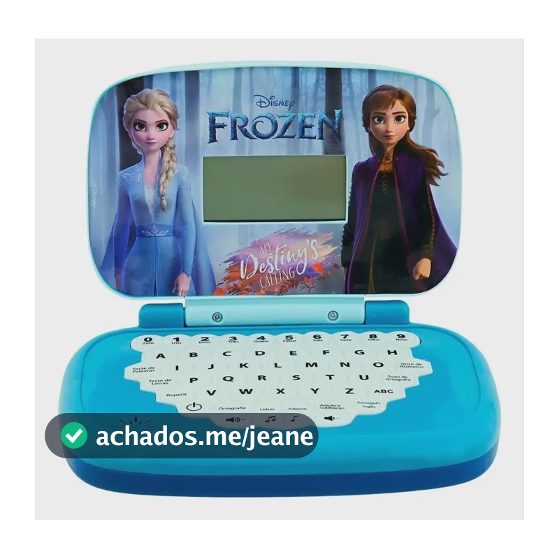 Laptop Infantil Educativo Frozen 8303 Português E Inglês Candide