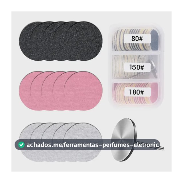 Broca De Unha Disco Para Remocao E Polimento +60 Refil Disco Aleatório