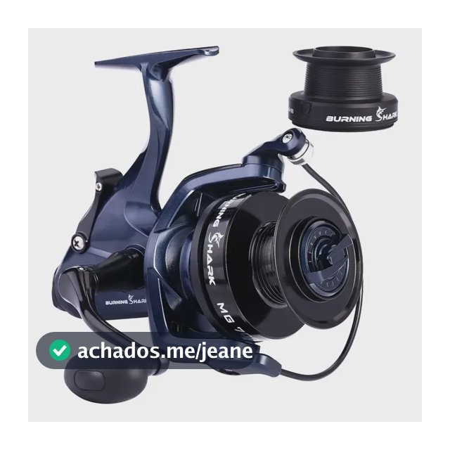 Molinete 14 Rolamentos 4,7:1 Arrasto Máximo 10kg Drag Mg7000 Carretel Burning Shark
