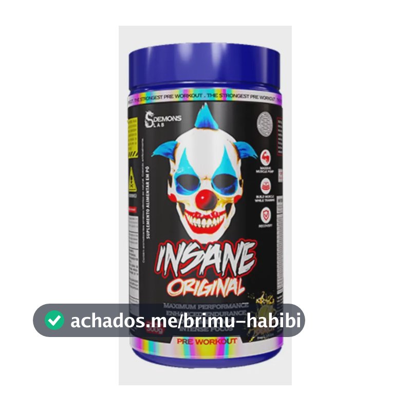 Pré Treino Demons Lab Insane Laranja 300g Nutricional Esportivo