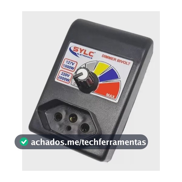 Dimmer Eletrônico Bivolt 1000W/2000W - Controle De Potência