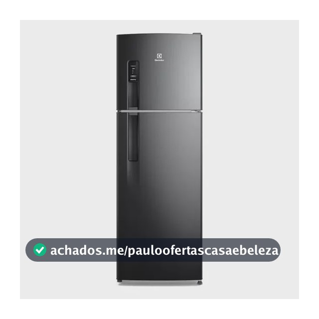 Geladeira Electrolux Frost Free 380L AutoSense Inverter Black Inox Look (IF41B) 127v