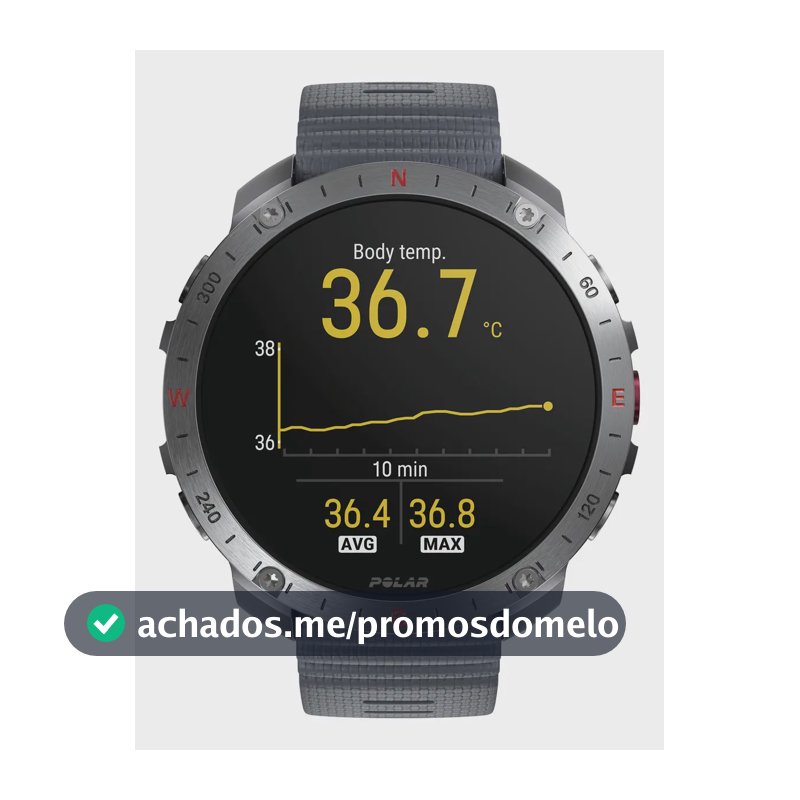 Relógio Outdoor Polar Grit X2 Pro Stone Gray