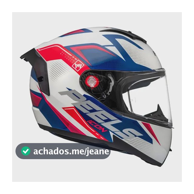 Capacete Masculino Feminino Peels Icon Element Azul Branco
