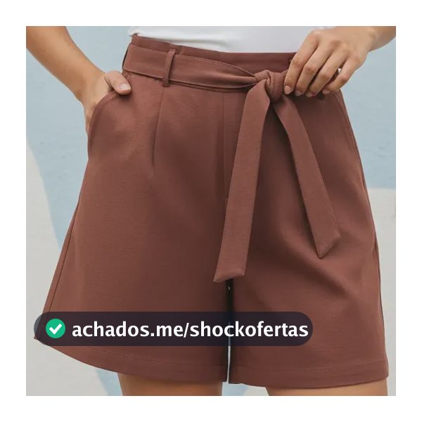 Sofisticada Shorts Bermuda Marrant Alfaiataria Amarração