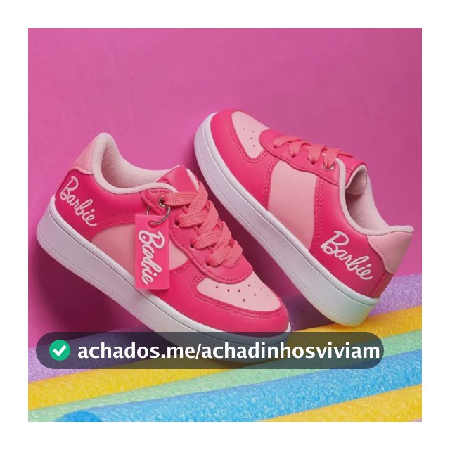 Tênis Infantil Air Barbie Rosa Meninas Escolar Curto Looked