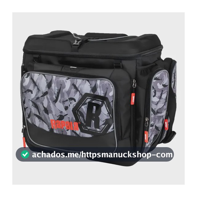 Bolsa Pesca Rapala Lurecamo Tackle Bag Magnum À Prova D`agua Cor Cinza
