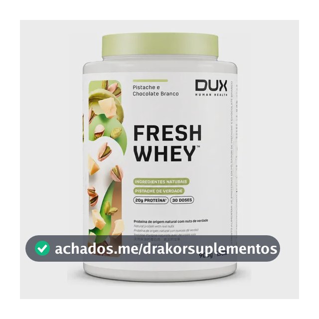 Proteína Dux Nutrition FreshWhey em pó sabor Pistache e Chocolate Branco x 900g