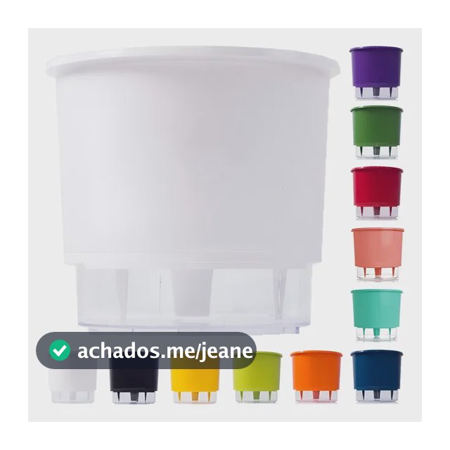 Vaso Auto Irrigável 21cm N4 Autoirrigável Raiz Planta Cores