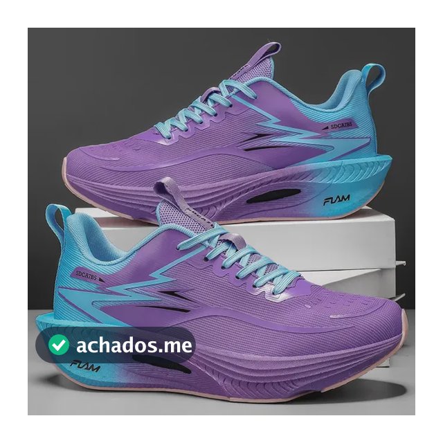 Tênis Feminino Corrida Confortável Macio Leve Academia Blue| Geometric 37