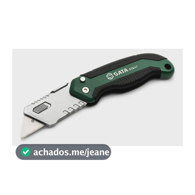 Estilete Profissional Reforçado Dobrável 18mm St93647 Sata