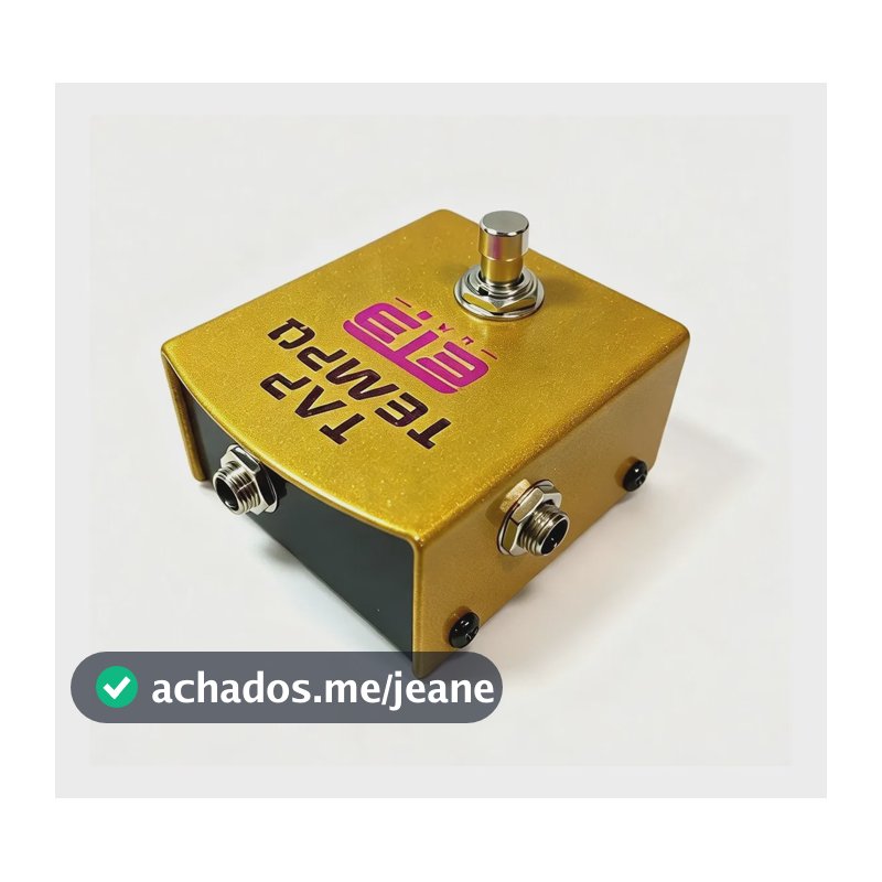 Pedal De Tap Tempo 2 Saidas Dourado