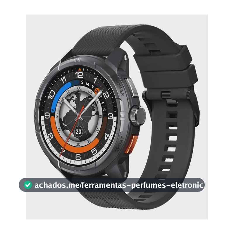 Smartwatch Haylou Solar Ultra LS23 Solar Ultra 1.6 chamadas bluetooth cor preto