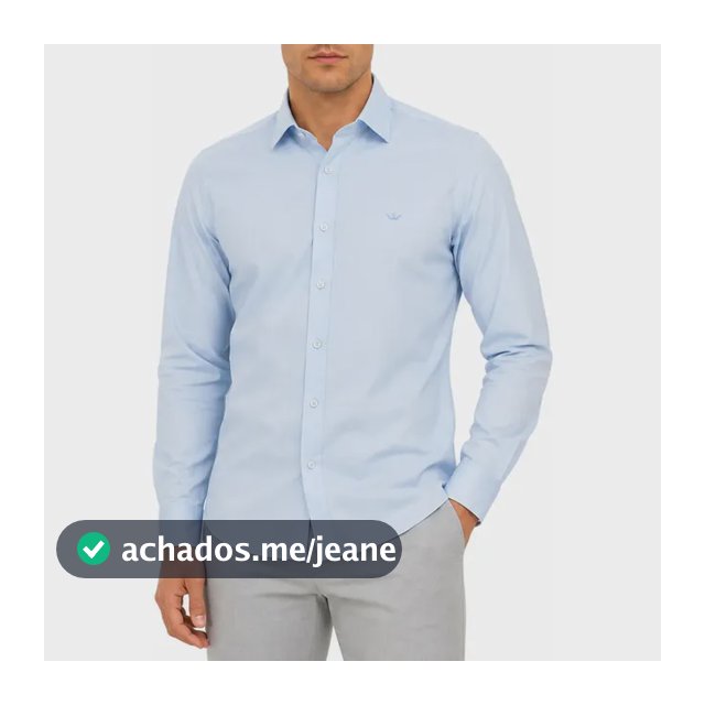 Camisa Social Masculina Lisa Slim Fit Com Elastano - Docthos