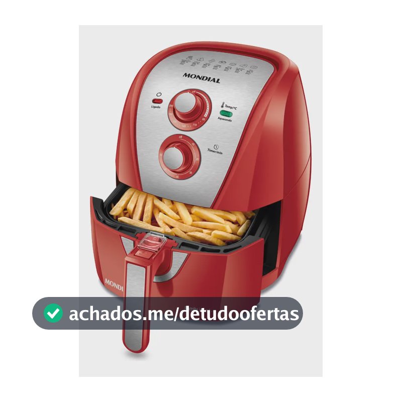 Fritadeira Sem Óleo Air Fryer 4L Mondial 1500W - AFN-40-RI