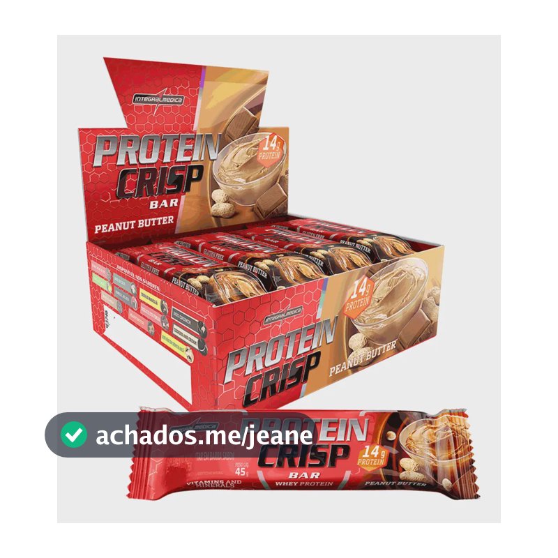 Protein Crisp Bar Peanut Butter 12 und Integralmédica