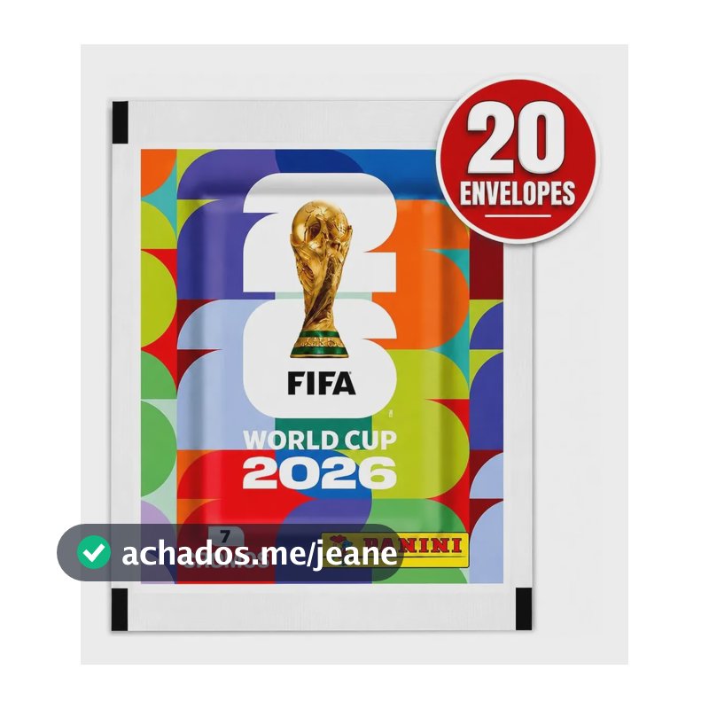 Kit 140 Figurinhas Do Álbum Copa Do Mundo 2026- 20 Envelopes